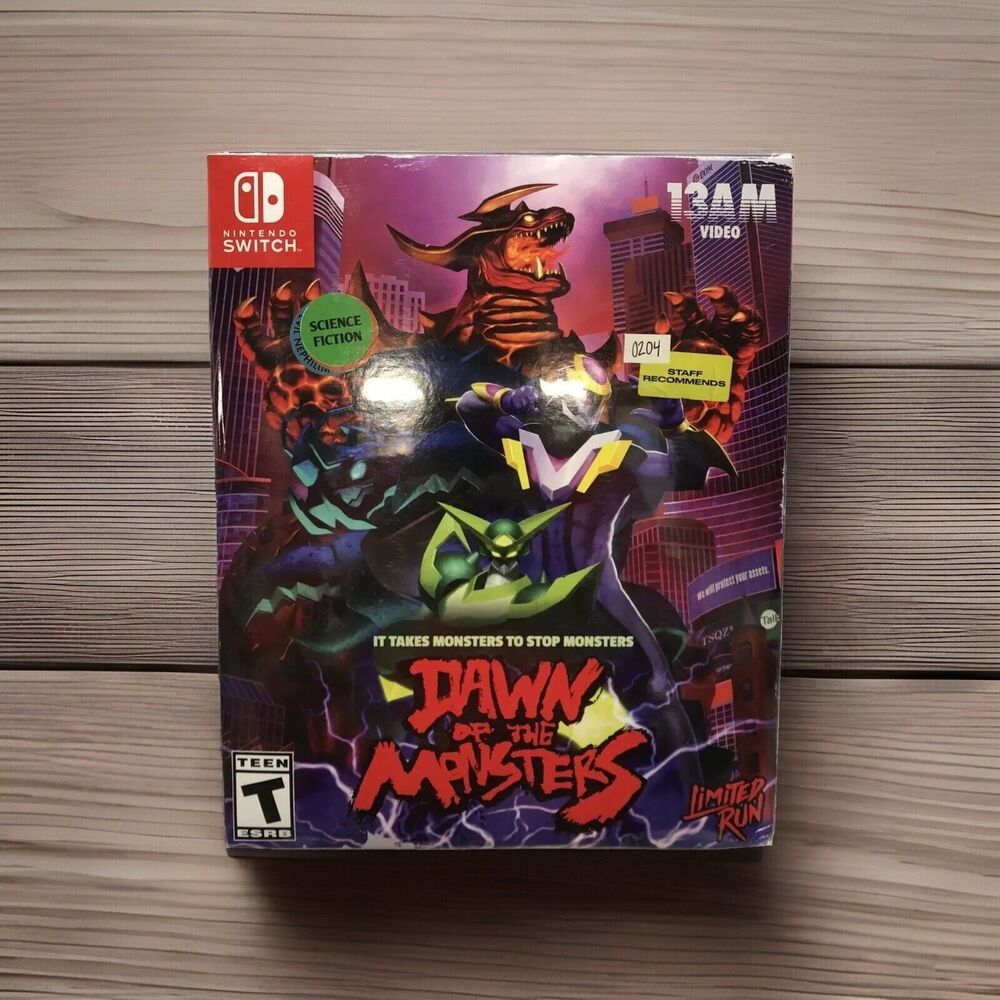 Dawn of the Monsters Collector's Edition Nintendo Switch LRG #136 New Sealed